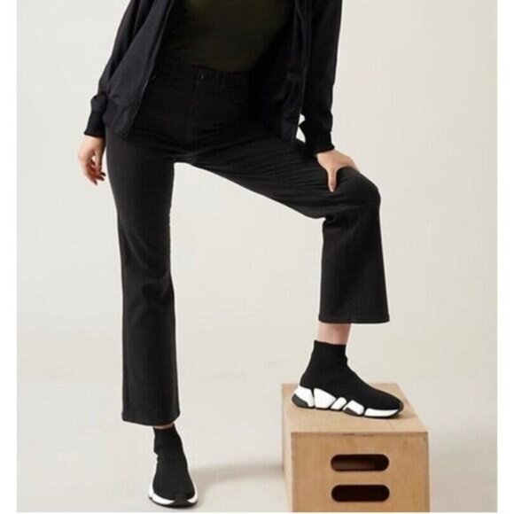 ATHLETA Black Flex Kick Flare Jeans Size 10 - Picture 11 of 12